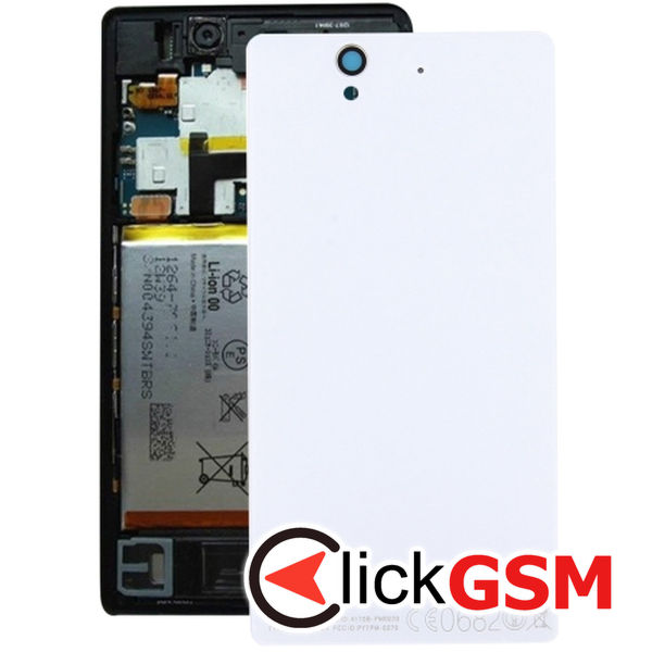 Piesa Piesa Carcasa Cu Capac Spate White Sony Xperia Z 211f