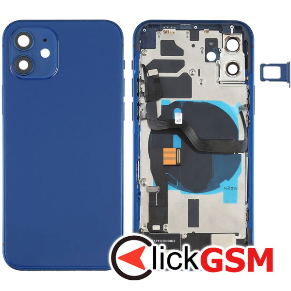 Piesa Carcasa Cu Geam Camera Blue Apple Iphone 12 4gpi