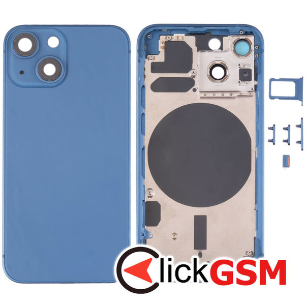 Piesa Carcasa Cu Geam Camera Blue Apple Iphone 13 Mini 4gjb