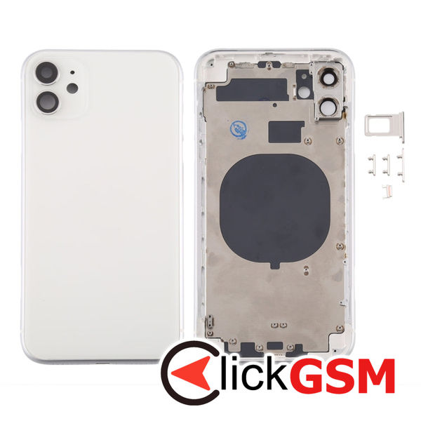 Piesa Carcasa Cu Geam Camera White Apple Iphone 11 4h3l