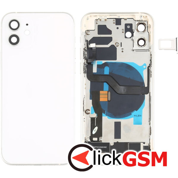 Piesa Carcasa Cu Geam Camera White Apple Iphone 12 4gpk