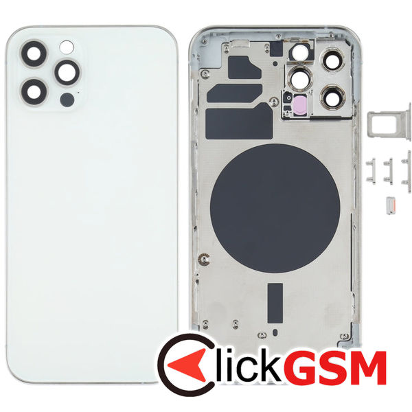 Piesa Carcasa Cu Geam Camera White Apple Iphone 12 Pro 4gpz