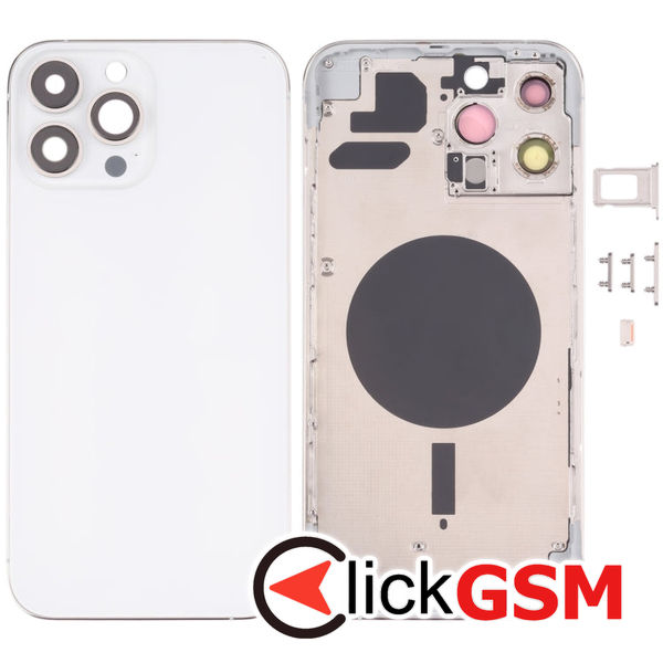 Piesa Carcasa Cu Geam Camera White Apple Iphone 13 Pro Max 4gf4