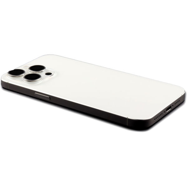 Apple iPhone 15 Pro Max · Rear Housing with small parts For iPhone 15 Pro Max (EU Version) White Titanium Pulled B