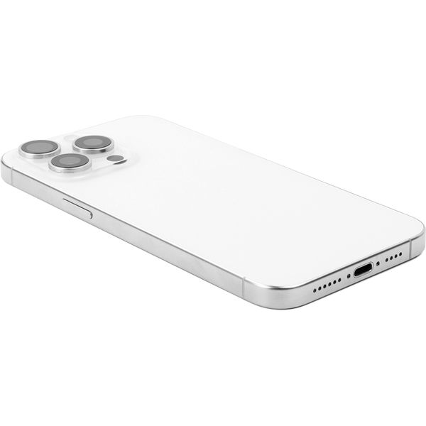 Apple iPhone 15 Pro Max · Rear Housing with small parts For iPhone 15 Pro Max (EU Version) White Titanium Pulled C