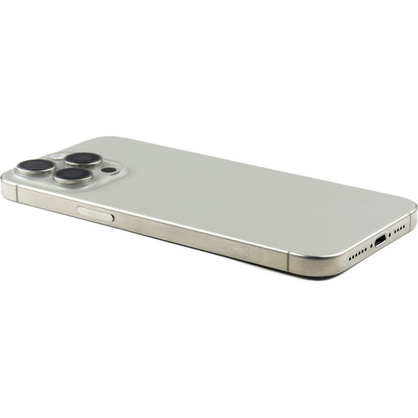 Apple iPhone 15 Pro Max · Rear Housing with small parts For iPhone 15 Pro Max (EU Version) Natural Titanium Pulled