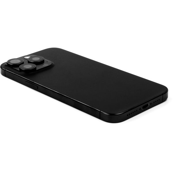 Apple iPhone 15 Pro Max · Rear Housing with small parts For iPhone 15 Pro Max (EU Version) Black Titanium Pulled C