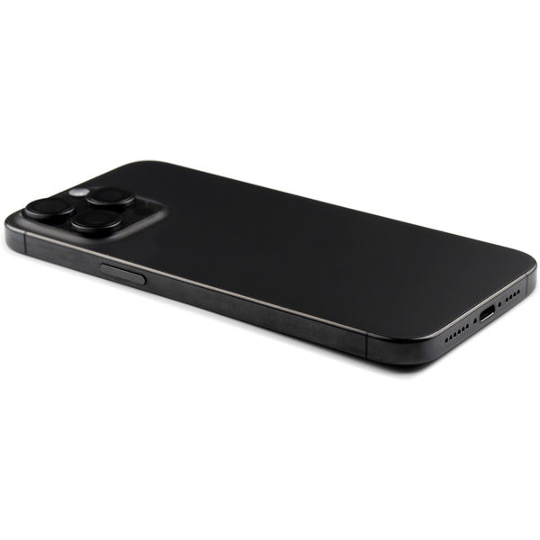 Apple iPhone 15 Pro Max · Rear Housing with small parts For iPhone 15 Pro Max (EU Version) Black Titanium Pulled B