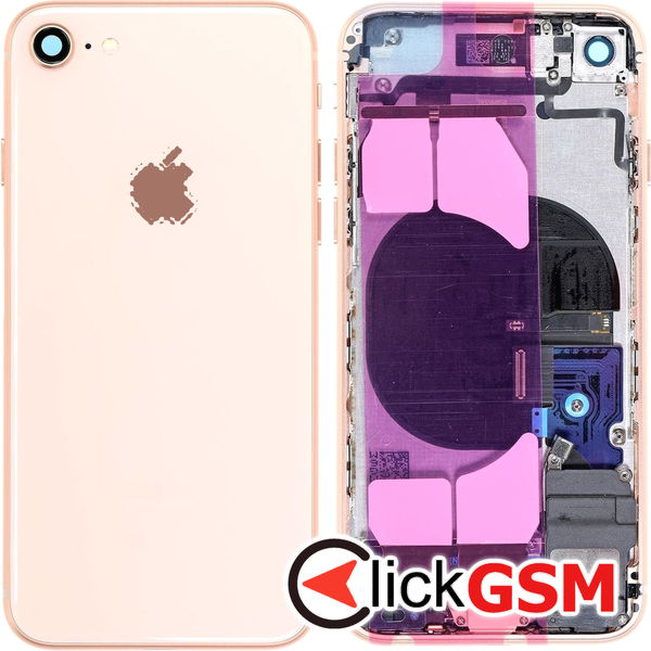 Piesa Carcasa Gold Apple Iphone 8 46cp