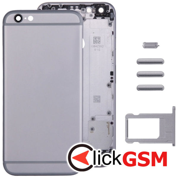 Piesa Carcasa Grey Apple Iphone 6 Plus 4fcl