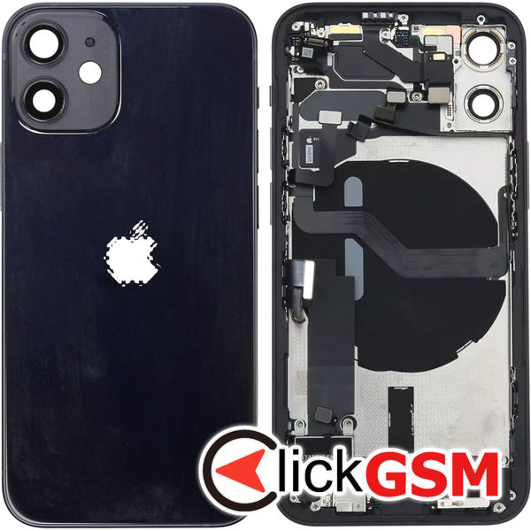 Piesa Carcasa Negru Apple Iphone 12 Mini 4034