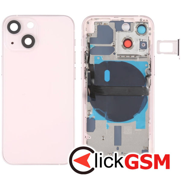 Piesa Carcasa Pink Apple Iphone 13 Mini 4gj1