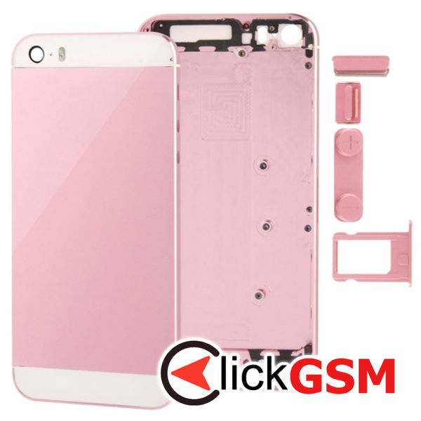 Piesa Carcasa Pink Apple Iphone 5s 4mza