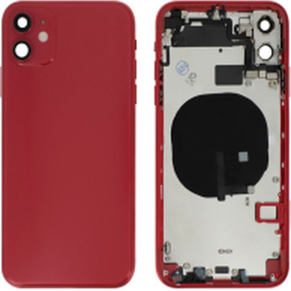 Apple iPhone 11 · Carcasa completa complet rosu iPhone 11 fara logo
