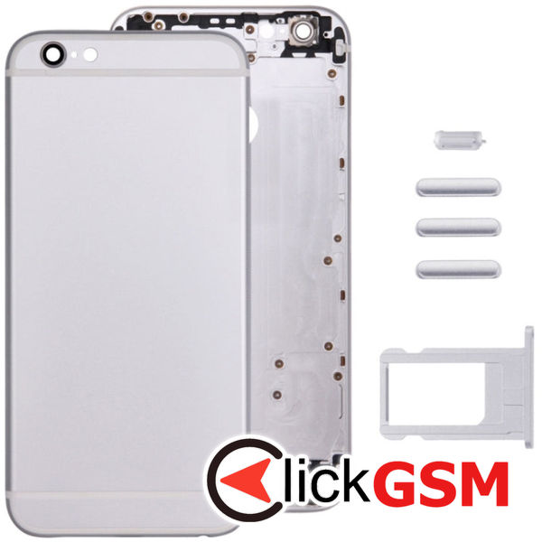 Piesa Carcasa Silver Apple Iphone 6 Plus 4fcn