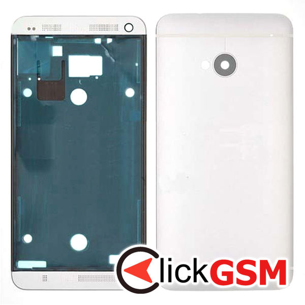 Piesa Piesa Carcasa White Htc One M7 4nax