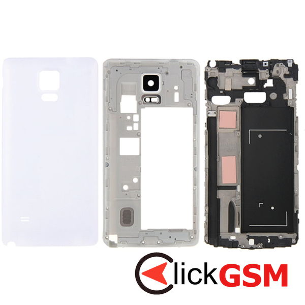 Piesa Carcasa White Samsung Galaxy Note 4 4aj4