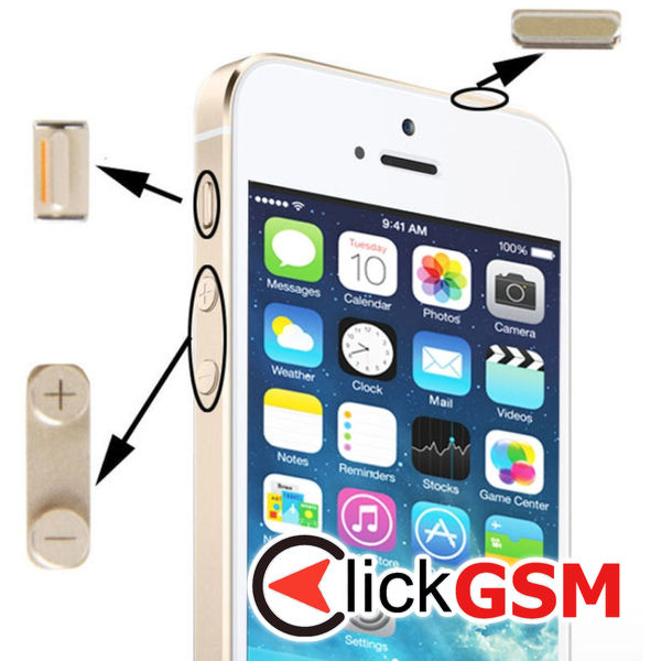 Piesa Componenta Gold Apple Iphone 5s 4fbl