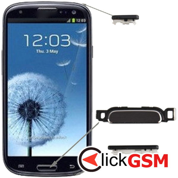 Piesa Componenta Negru Samsung Galaxy S3 4ecd