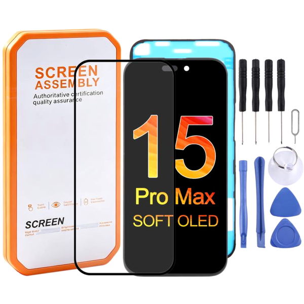 Apple iPhone 15 Pro Max · HXL Soft OLED Screen For iPhone 15 Pro Max