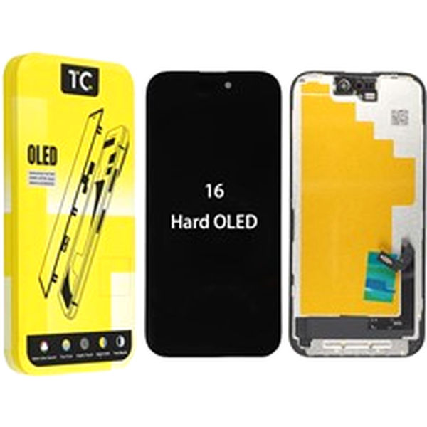 Apple iPhone 16 · For iPhone 16 Grade C TC Hard OLED Screen and Digitizer Assembly Replacement Part (without Logo)