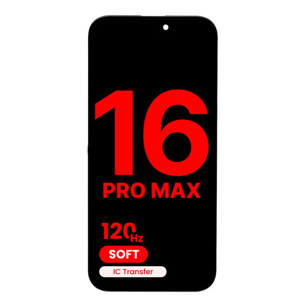 Apple iPhone 16 Pro Max · OLED Assembly For iPhone 16 Pro Max (Aftermarket Plus: Soft) (120HZ)