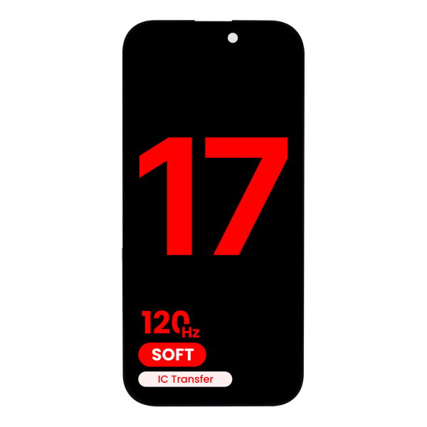 Apple iPhone 17 · OLED Assembly For iPhone 17 (Aftermarket Plus: Soft) (120HZ)