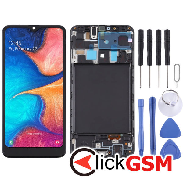 Piesa Display Black Samsung Galaxy A20 4es3