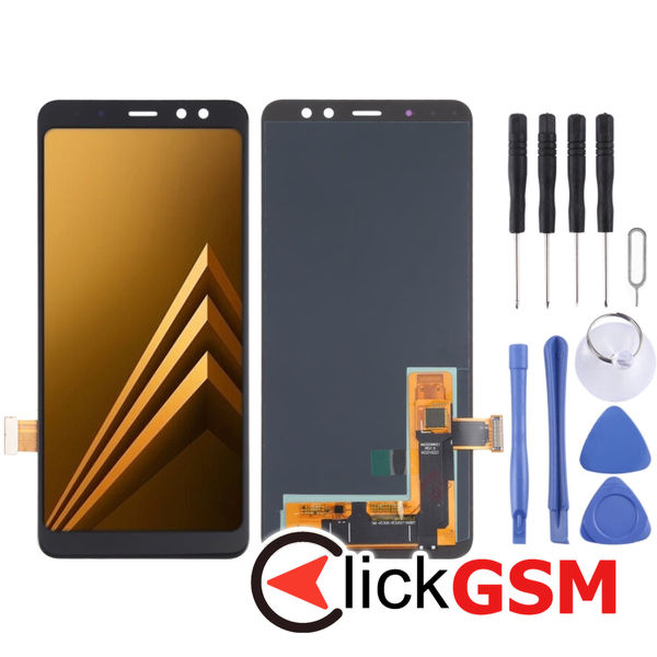 Piesa Display Black Samsung Galaxy A8 2018 4f0w