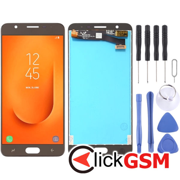 Piesa Display Cu Rama Si Modul Incarcare Gold Samsung Galaxy S7 Edge 4f0o