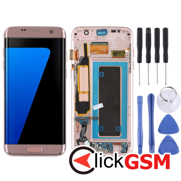 Piesa Display Cu Rama Si Modul Incarcare Samsung Galaxy S7 Edge 4f0l