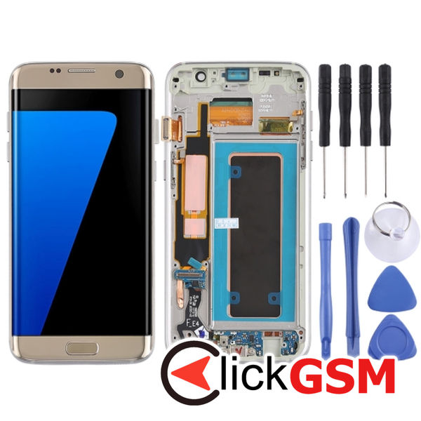 Piesa Display Cu Rama Si Modul Incarcare Samsung Galaxy S7 Edge 4f0m