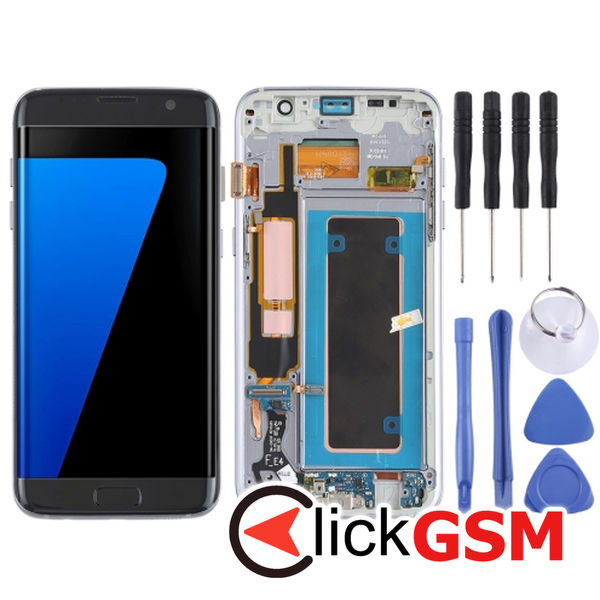 Piesa Display Cu Rama Si Modul Incarcare Samsung Galaxy S7 Edge 4f0p