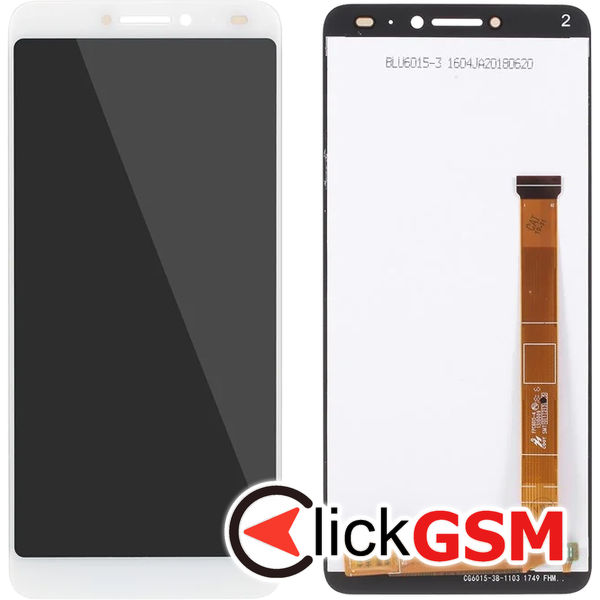 Piesa Display Cu Touchscreen Alb Alcatel 3v 4qf8