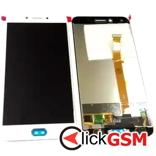 Piesa Display Cu Touchscreen Alb Oppo A77 2pt2