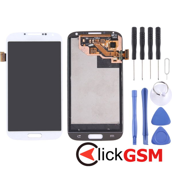 Piesa Display Cu Touchscreen Alb Samsung Galaxy S4 4f0e