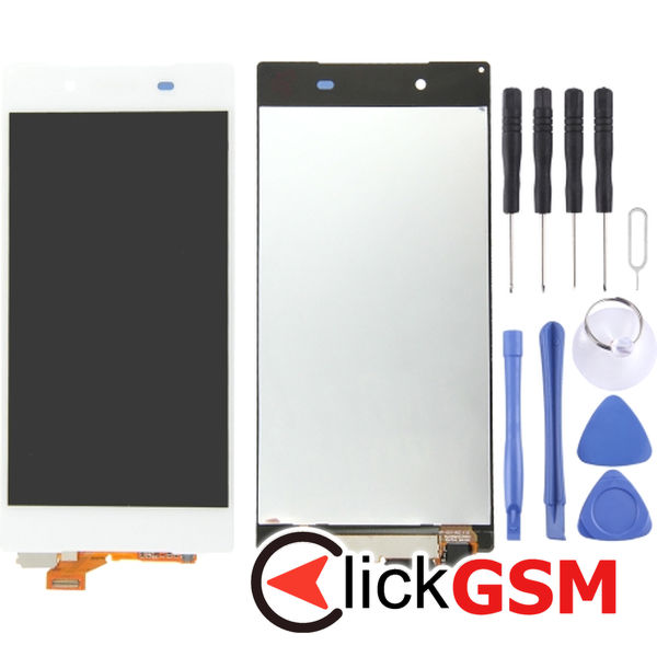 Piesa Display Cu Touchscreen Alb Sony Xperia Z5 2159