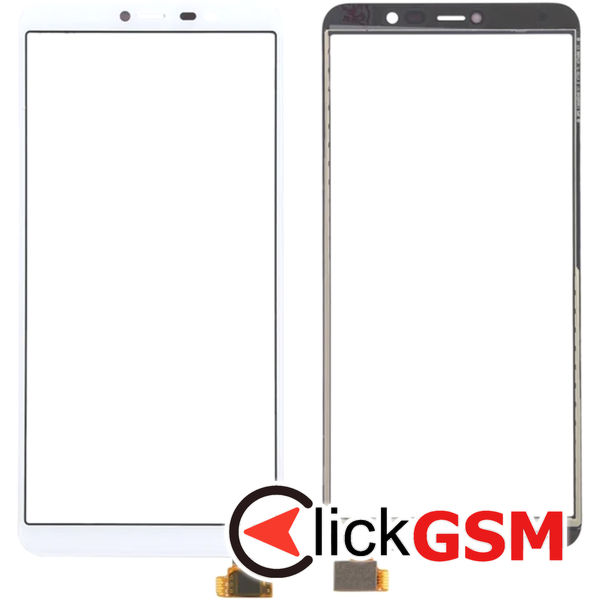 Piesa Display Cu Touchscreen Alb Wiko Y80 4vom