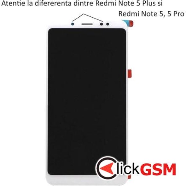 Piesa Piesa Display Cu Touchscreen Alb Xiaomi Redmi Note 5 Pro 3wr