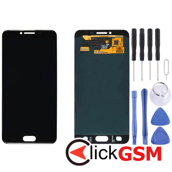 Piesa Display Cu Touchscreen Black Samsung Galaxy C5  4ej1