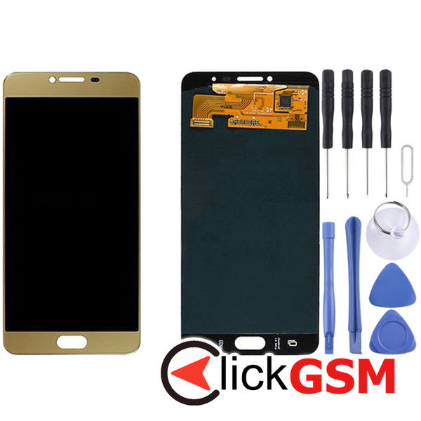 Piesa Display Cu Touchscreen Black Samsung Galaxy C7 4ej2