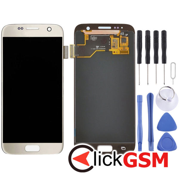 Piesa Display Cu Touchscreen Black Samsung Galaxy S7  4el6