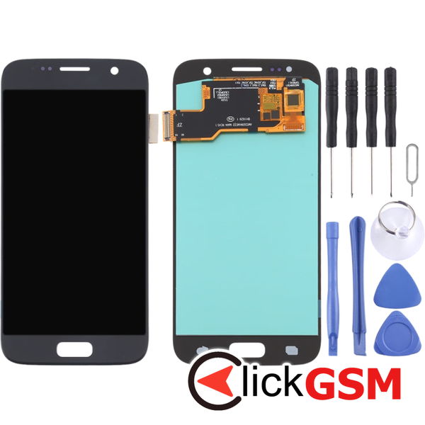 Piesa Piesa Display Cu Touchscreen Black Samsung Galaxy S7 4epo