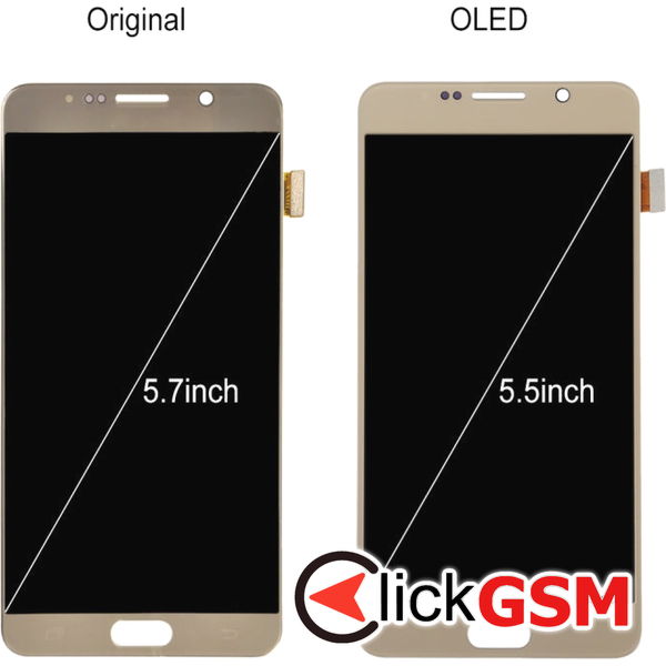 Piesa Display Cu Touchscreen Blue Samsung Galaxy Note5 4eoi