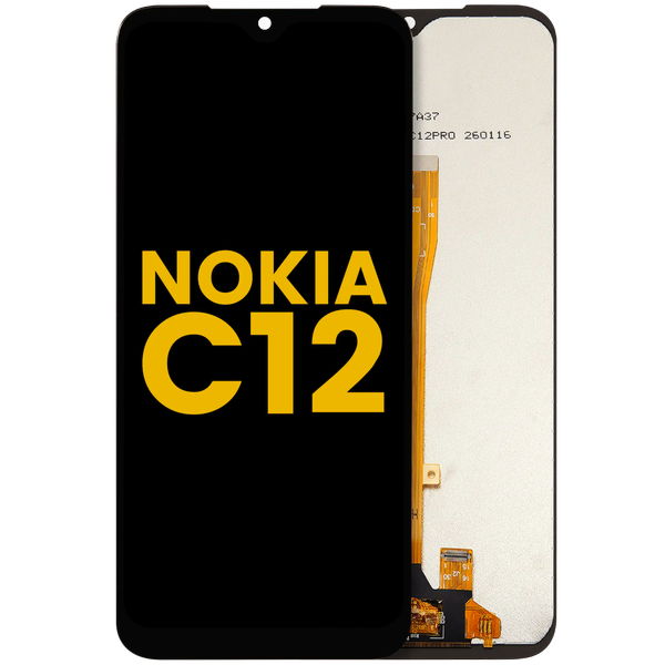 Nokia C12 · LCD Assembly without Frame For Nokia C12 (Refurbished)