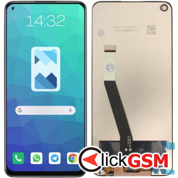 Piesa Piesa Display Cu Touchscreen Fara Rama Xiaomi Redmi Note 9 2dg1