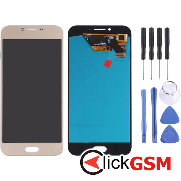 Piesa Piesa Display Cu Touchscreen Gold Samsung Galaxy A8 2016 4erx