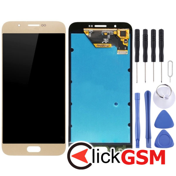 Piesa Piesa Display Cu Touchscreen Gold Samsung Galaxy A8 4eoz