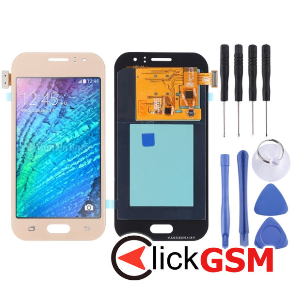 Piesa Piesa Display Cu Touchscreen Gold Samsung Galaxy J1 Ace 4o7i