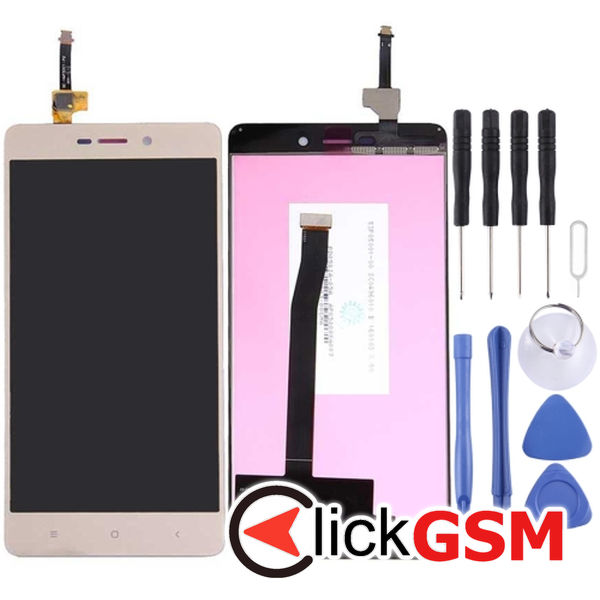 Piesa Display Cu Touchscreen Gold Xiaomi Redmi 3 4p55